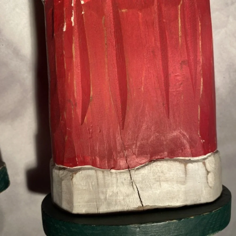 Mr & Mrs Claus 20‎ In Wooden Statues Pier One 3702